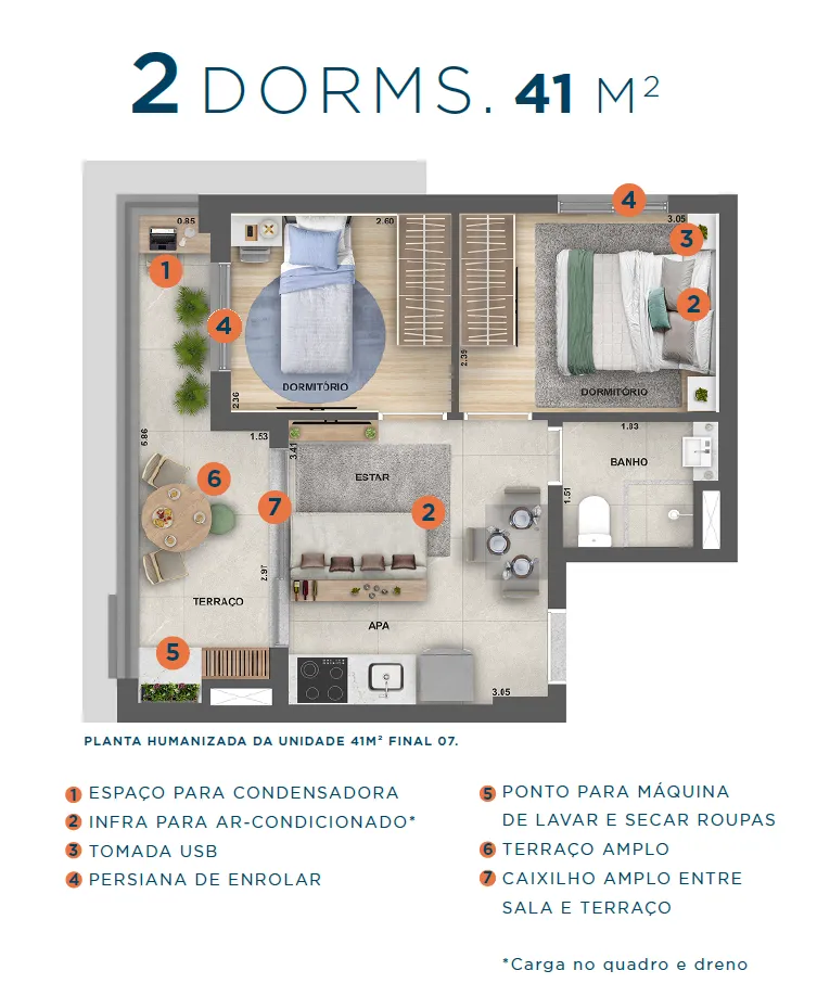 Planta 41m2